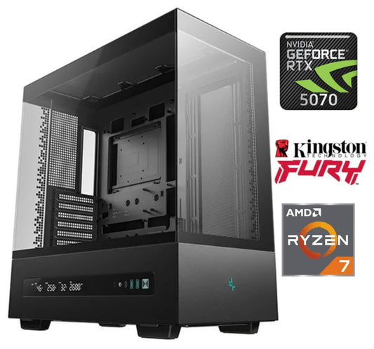 Equipo Gamer Ryzen 7 7700X, 16GB, 1TB NVMe, RTX 5070 12GB